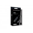 Conceptronic DONN07BA USB to Gigabit Network Adapter with 3-Port USB Hub, USB-A x 3, Wake-on-LAN, 2-in-1 USB-C USB-A Cable