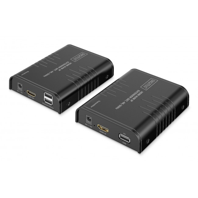 HDMI 4K/60Hz Extender with KVM USB 2.0 over IP