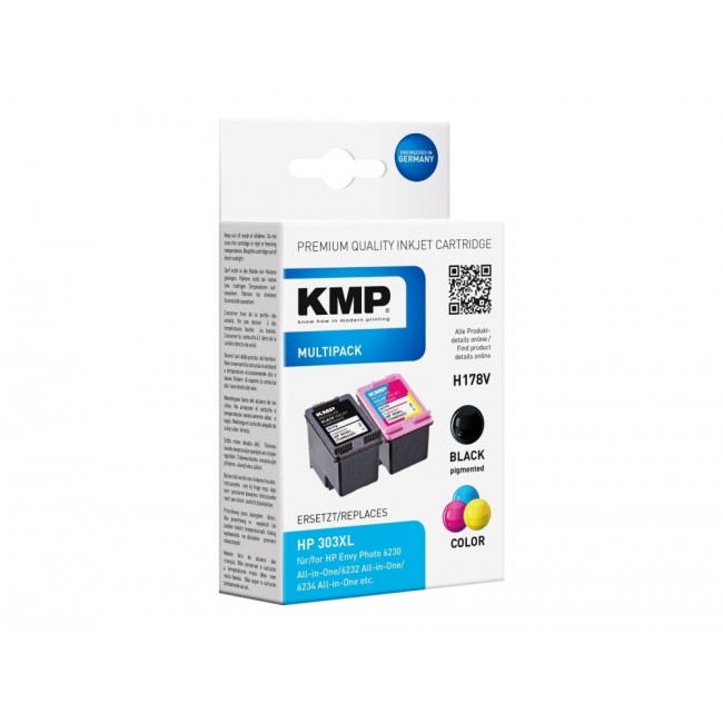 KMP 1763,4005 ink cartridge 2 pc(s) Compatible Black, Cyan, Magenta, Yellow