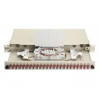 Equip 24-Port Fiber Optic Splice Box, LC Duplex, OM4, 1U, Equipped, Grey