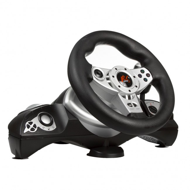 NanoRS RS700 Gaming Controller Black, Silver USB Steering wheel Analogue / Digital Android, PC, PlayStation 4, Playstation 3, Xbox One. NanoRS RS700 Gaming Controller Black, Silver USB Steering wheel Analogue / Digital Android, PC, PlayStation 4, Playstation 3, Xbox One.