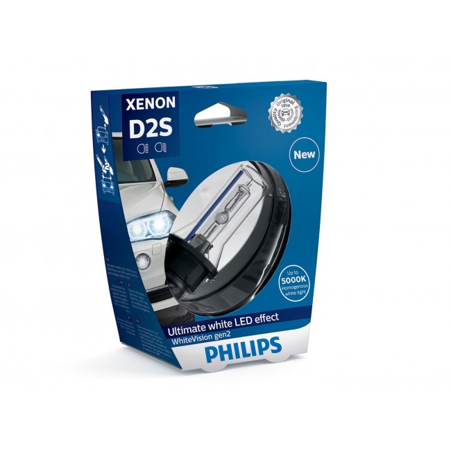 Philips WhiteVision Xenon gen2 85122WHV2S1 Xenon car headlight bulb Philips WhiteVision Xenon gen2 85122WHV2S1 Xenon car headlight bulb