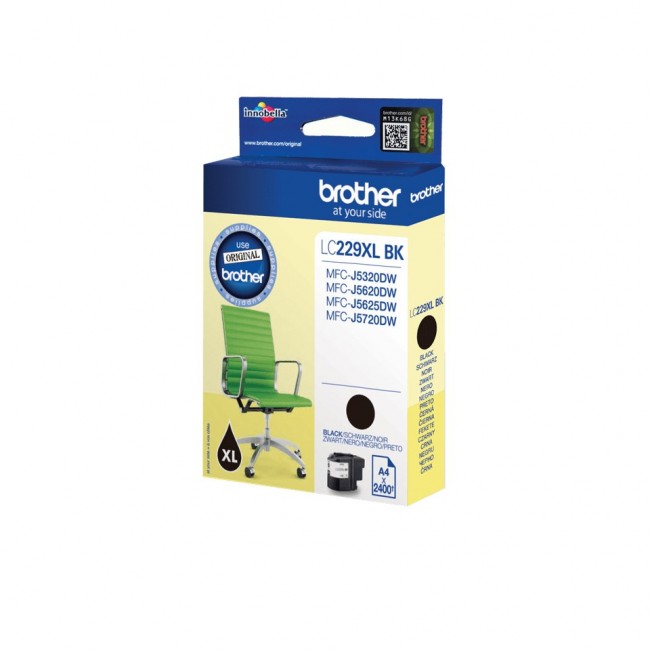 Brother LC229XLBK ink cartridge 1 pc(s) Original Black Brother LC229XLBK ink cartridge 1 pc(s) Original Black