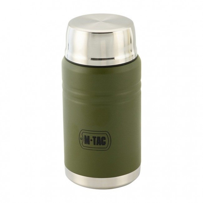 M-Tac UN-R02-750A Food thermos with foldable stainless steel spoon, 750 ml, olive green M-Tac UN-R02-750A Food thermos with foldable stainless steel spoon, 750 ml, olive green