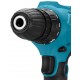 Makita DF0300 drill 1500 RPM Keyless 1.2 kg Black, Blue