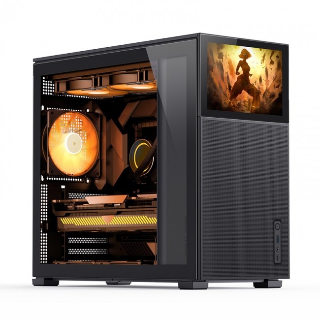 Jonsbo D41 MESH Screen ATX Case, Tempered Glass - black
