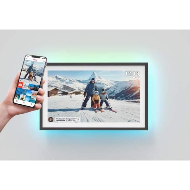 Denver PFF-1081 digital photo frame Black 25.6 cm (10.1