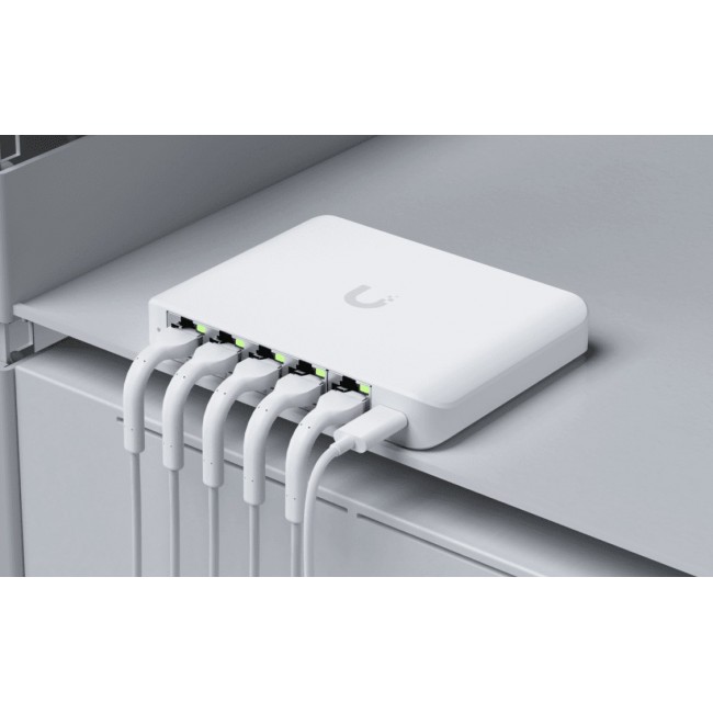 Ubiquiti UniFi Flex Mini 2.5G Managed 2.5G Ethernet (100/1000/2500) Power over Ethernet (PoE) Desktop White Ubiquiti UniFi Flex Mini 2.5G Managed 2.5G Ethernet (100/1000/2500) Power over Ethernet (PoE) Desktop White