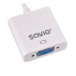 SAVIO HDMI (M) TO VGA (F) ADAPTER WHITE CL-201 SAVIO HDMI (M) TO VGA (F) ADAPTER WHITE CL-201