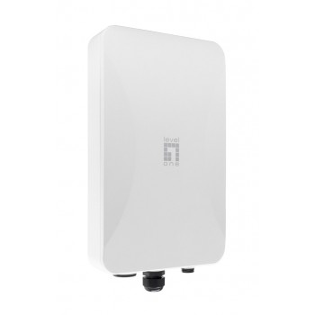 LevelOne AX3000 Dual Band Wi-Fi 6 Outdoor PoE Wireless Access Point, Omni-directional