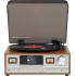 Denver MRD-52 retro stereo system with light wood turntable