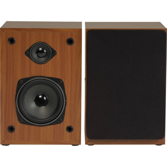 Denver MRD-52 retro stereo system with light wood turntable