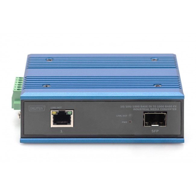 Digitus 10/100/1000 Base-TX to 1000 Base-FX Industrial Media Converter