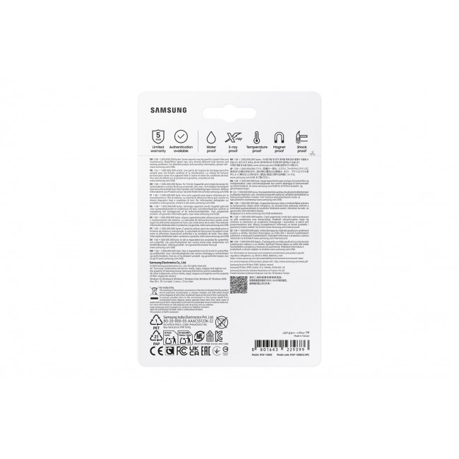 Samsung MUF-128BE USB flash drive 128 GB USB Type-A 3.2 Gen 1 (3.1 Gen 1) Silver