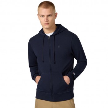 Bluza męska Champion Full Zip Hoodie Sweatshirt granatowa 220786 BS501 XL