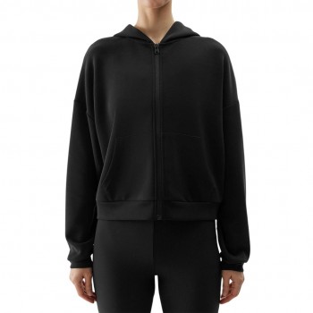 Women's sweatshirt 4F F1002 deep black 4FWSS24TSWSF1002 20S L