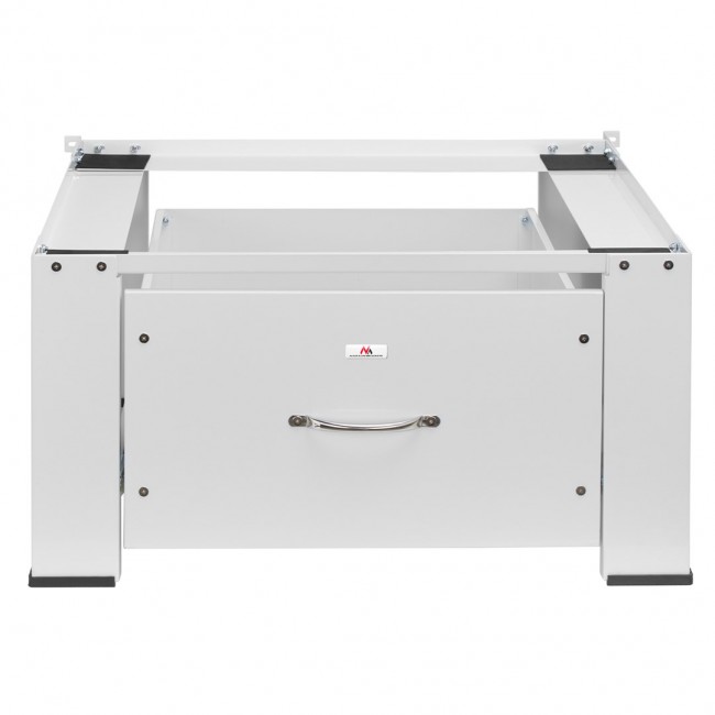 Maclean washer / dryer base with drawer, max load 150kg, white, MC-117 W