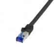 LogiLink C6A123S networking cable Black 30 m Cat6a S/FTP (S-STP) Round