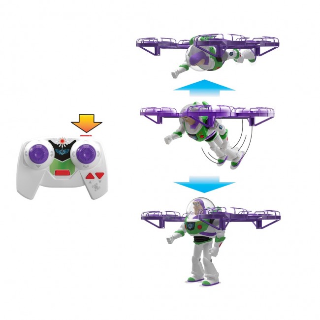 Toy Story Disney and Pixar 5 Flying RC Hi-Tech Edition Buzz Lightyear Action Figure Remote Controlled