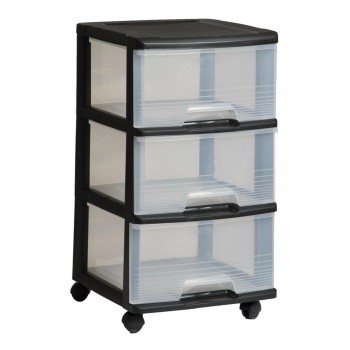 KETER BOOKCASE ON WHEELS 3x20L
