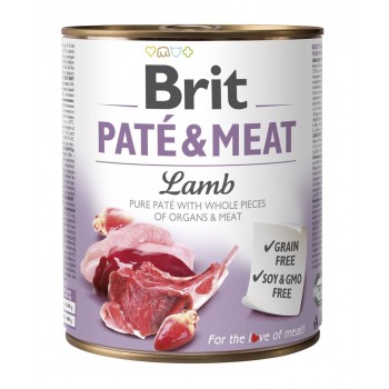 BRIT Pat & Meat with lamb - wet dog food - 800g