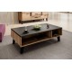 Cama LOTTA 110 coffee table wotan oak/mat black