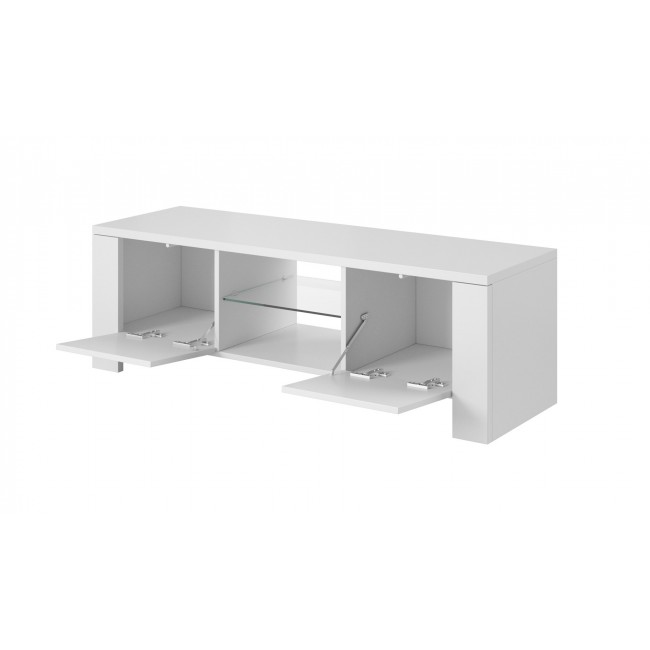 Cama TV stand WEST 42/130/42 white/white gloss