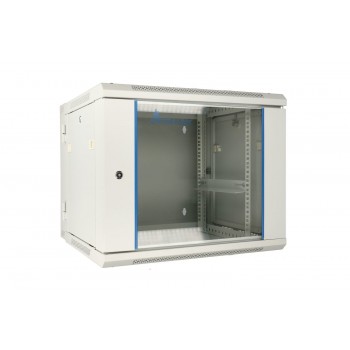 Extralink Rackmount cabinet 9U 600x600 AZH Gray wall mounted, swing type