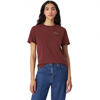Champion SS Tee Women's T-Shirt Brown 117535 MS524 L