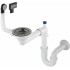 Siphon for 1-bowl granite sink - Space-Saver