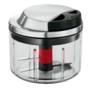 R SLE 16272 manual food chopper Black, Red, Stainless steel, Transparent