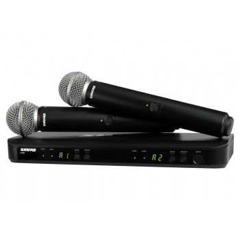 Shure BLX288E/SM58-H8E - wireless system with receiver and two SM58 microphones