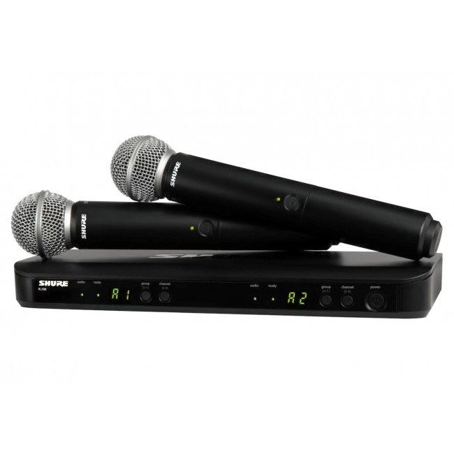 Shure BLX288E/SM58-H8E - wireless system with receiver and two SM58 microphones