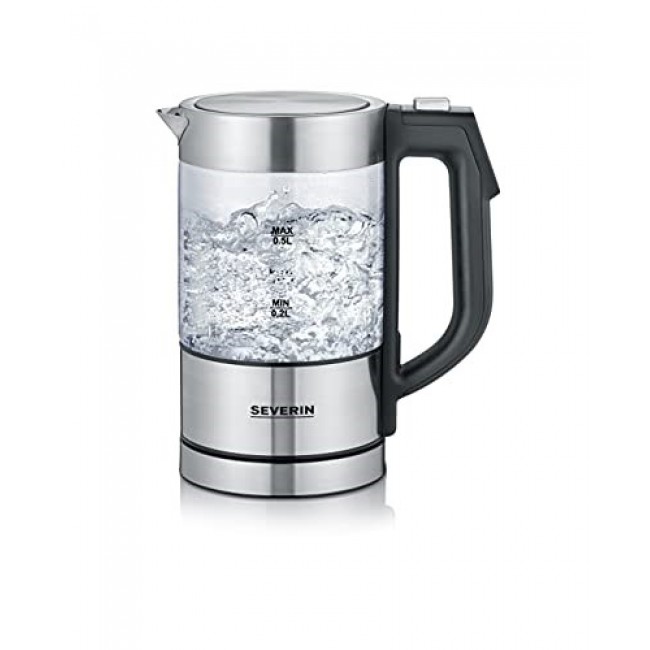 Severin WK 3458 electric kettle 0.5 L 1100 W Black, Transparent Severin WK 3458 electric kettle 0.5 L 1100 W Black, Transparent