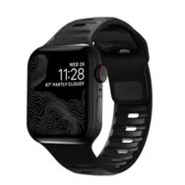 Nomad Sport Strap Band Black Aluminium, Rubber