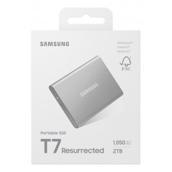 Samsung MU-PD2T0G/WW external solid state drive 2 TB USB Type-C 3.2 Gen 2 (3.1 Gen 2) Silver