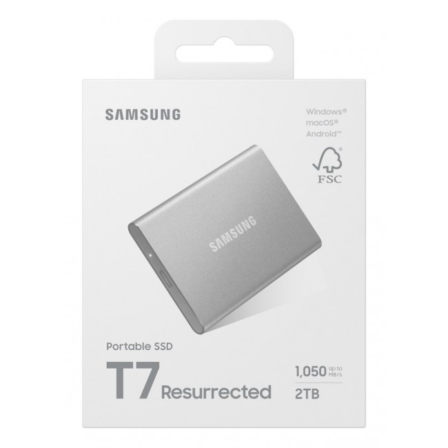 Samsung MU-PD2T0G/WW external solid state drive 2 TB USB Type-C 3.2 Gen 2 (3.1 Gen 2) Silver