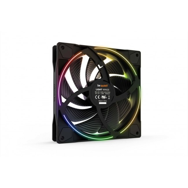 be quiet! Light Wings 140mm ARGB PWM High Speed Fan Black