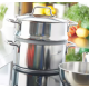 Demeyere APOLLO 7 40850-173-0 saucepan 8L Round Silver Demeyere APOLLO 7 40850-173-0 saucepan 8L Round Silver