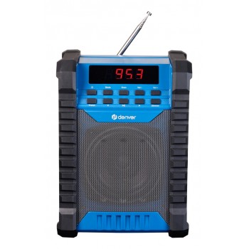 Denver WRB-60 FM transmitter Bluetooth Blue, Grey