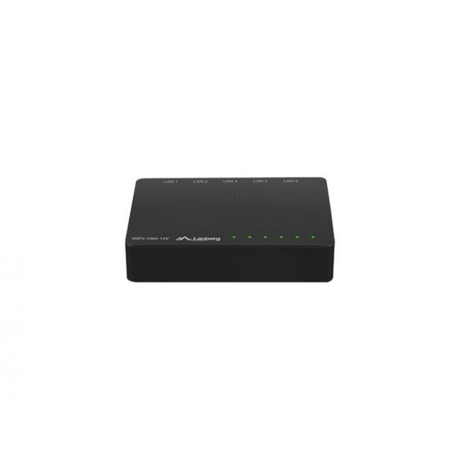 LANBERG SWITCH DSP2-1005-12V (5-PORT, 12V, 1GB/S) LANBERG SWITCH DSP2-1005-12V (5-PORT, 12V, 1GB/S)