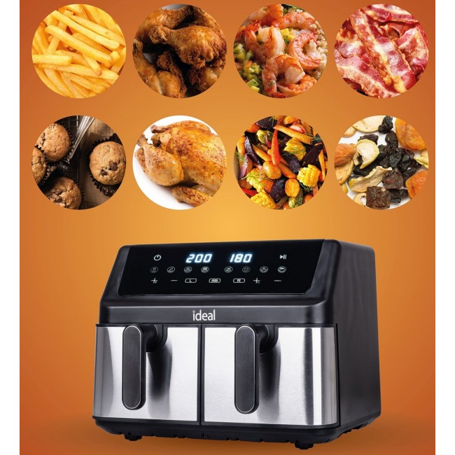 IDEAL Fat-free fryer, double horizontal 9L, 8 functions - including food drying IDEAL Fat-free fryer, double horizontal 9L, 8 functions - including food drying
