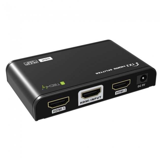 Techly IDATA HDMI2-4K2HDR video splitter HDMI 2x HDMI Techly IDATA HDMI2-4K2HDR video splitter HDMI 2x HDMI