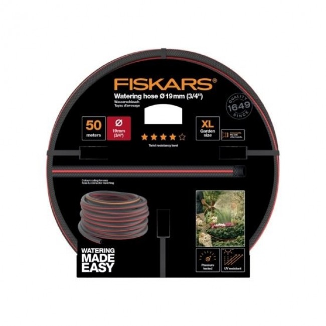 Fiskars 1027111 garden hose 50 m Above ground Black, Red Fiskars 1027111 garden hose 50 m Above ground Black, Red