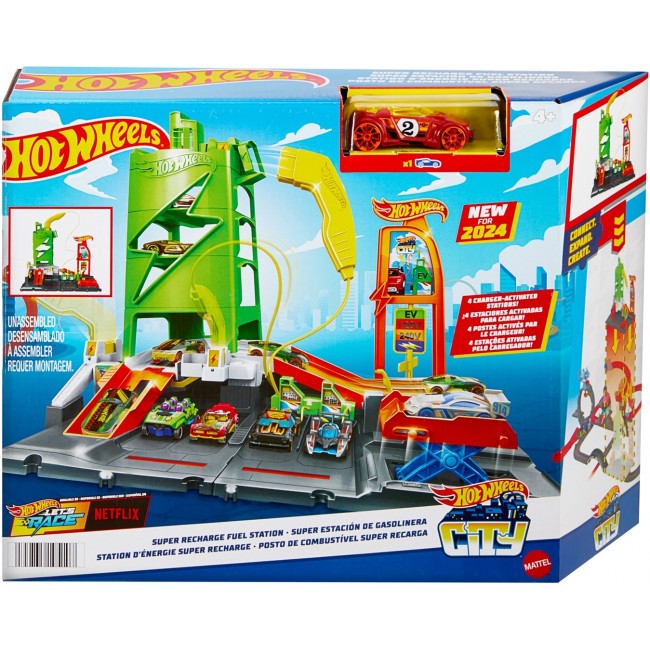 Mattel Hot Wheels City Super Car Charging Station HTN79 Mattel Hot Wheels City Super Car Charging Station HTN79