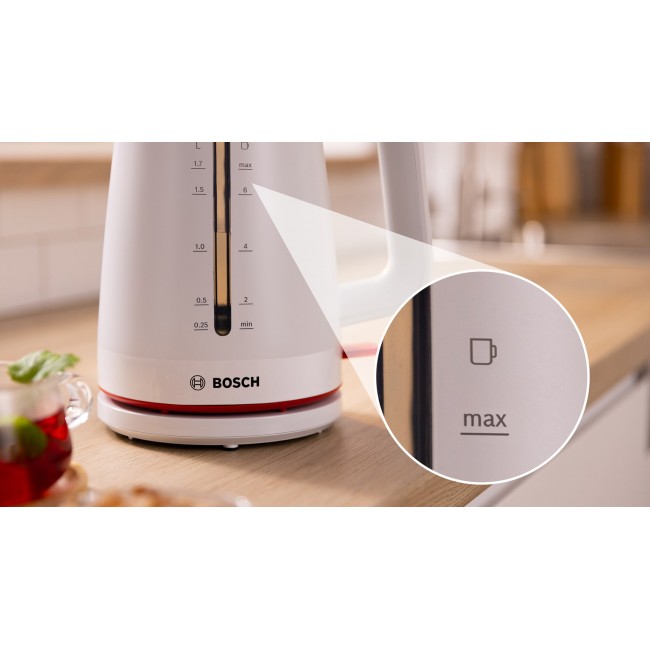 Bosch TWK3M121 MyMoment 2400 W electric kettle, white