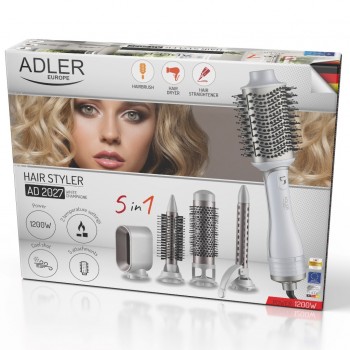 ADLER AD 2027 white hair dryer and curling iron