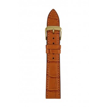 Zeppelin leather strap, brown, 18 mm