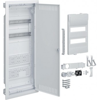 Plastic Hybrid PT Enclosure 24M 2x Mounting Plate IP40 865x335x90 Perforated Door Volta.Hybrid