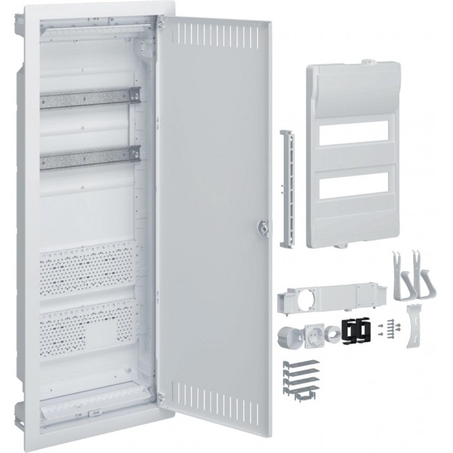 Plastic Hybrid PT Enclosure 24M 2x Mounting Plate IP40 865x335x90 Perforated Door Volta.Hybrid